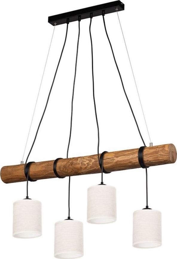 Hanglamp aan een koord ULMO 4xE27/25W/230V grenen