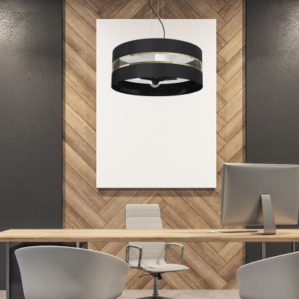 Hanglamp aan een koord ULTIMO 3xE27/60W/230V zwart