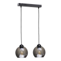 Hanglamp aan een koord UNO 2xE27/60W/230V zwart