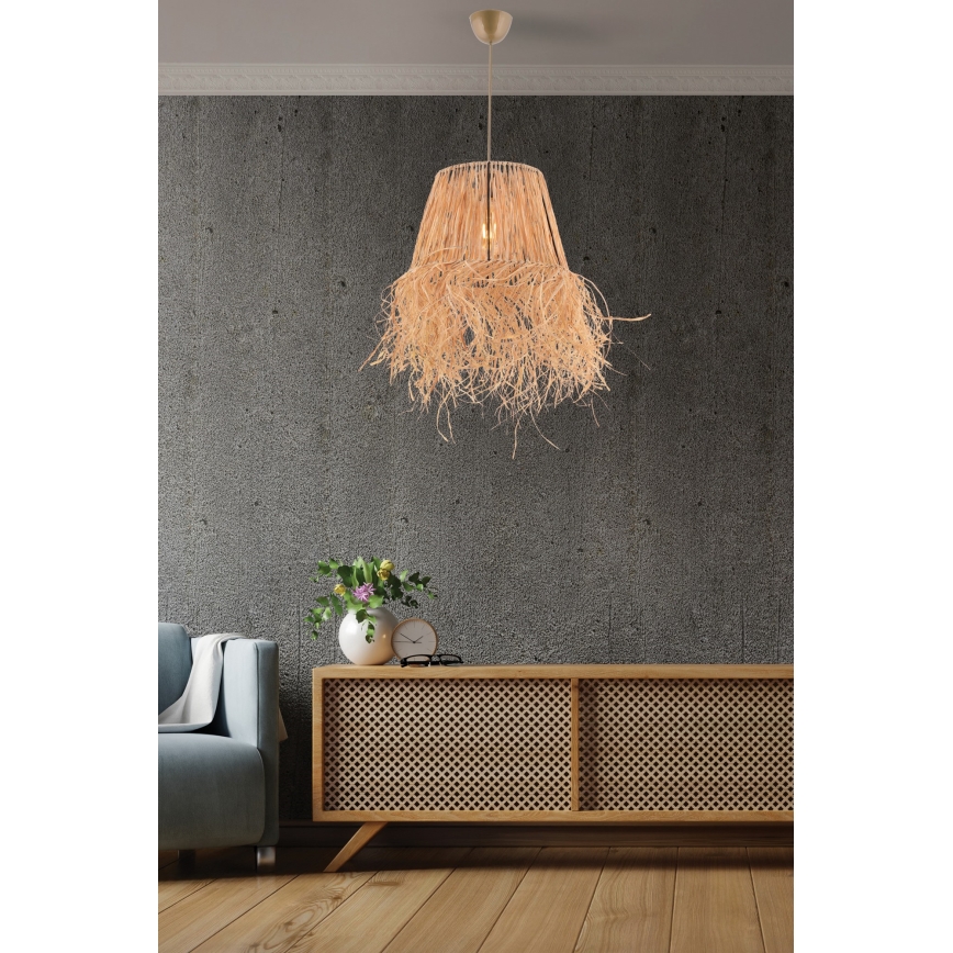 Hanglamp aan een koord VALANCE 1xE27/40W/230V bruin
