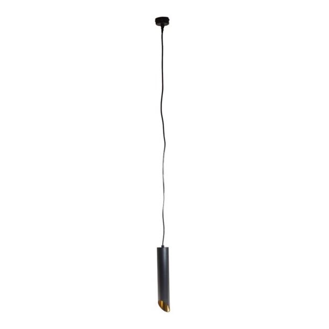 Hanglamp aan een koord VALDA 1xGU10/30W/230V 132 cm zwart