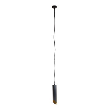 Hanglamp aan een koord VALDA 1xGU10/60W/230V 132 cm zwart