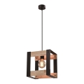 Hanglamp aan een koord VARNA 1xE27/40W/230V hout