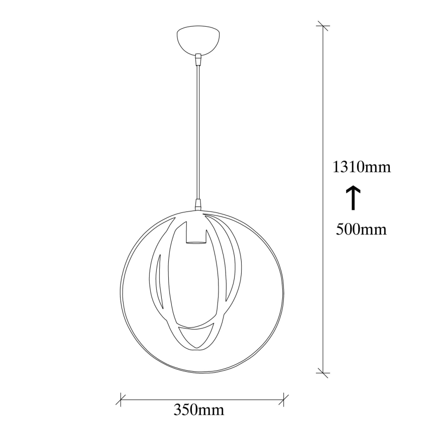 Hanglamp aan een koord VAVEYLA 1xE27/100W/230V