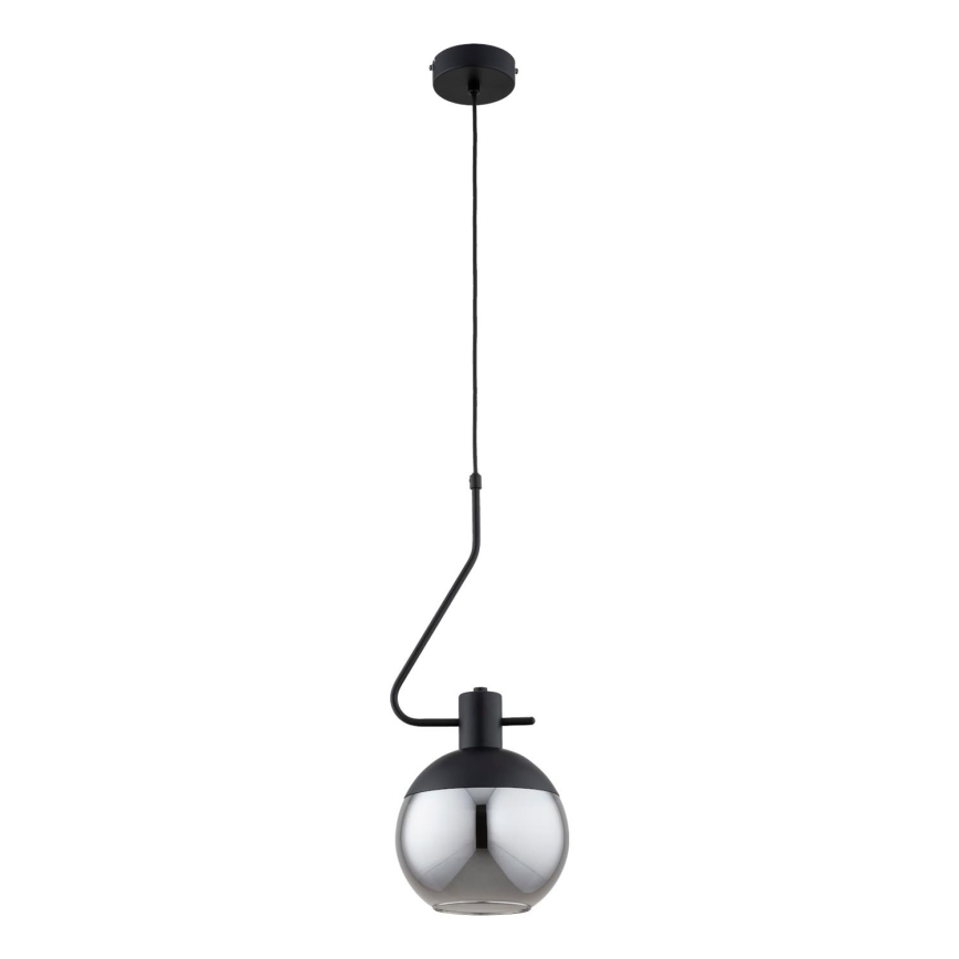 Hanglamp aan een koord VELTO ENIGMA 1xE27/15W/230V zwart/gerookt