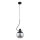 Hanglamp aan een koord VELTO ENIGMA 1xE27/15W/230V zwart/gerookt