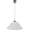 Hanglamp aan een koord VERA 1xE27/60W/230V glanzend chroom/wit