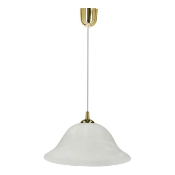 Hanglamp aan een koord VERA 1xE27/60W/230V goud/wit