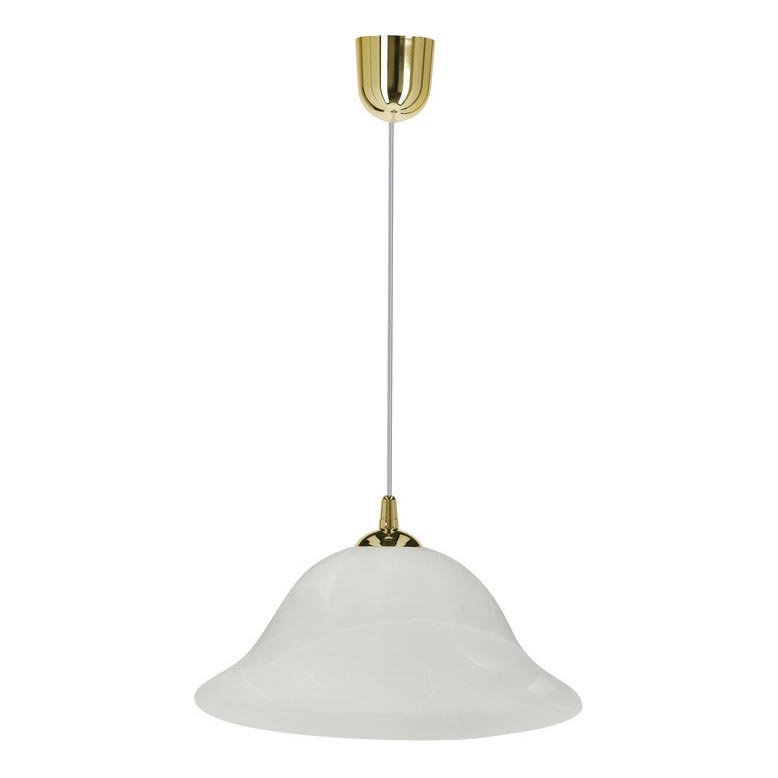 Hanglamp aan een koord VERA 1xE27/60W/230V goud/wit