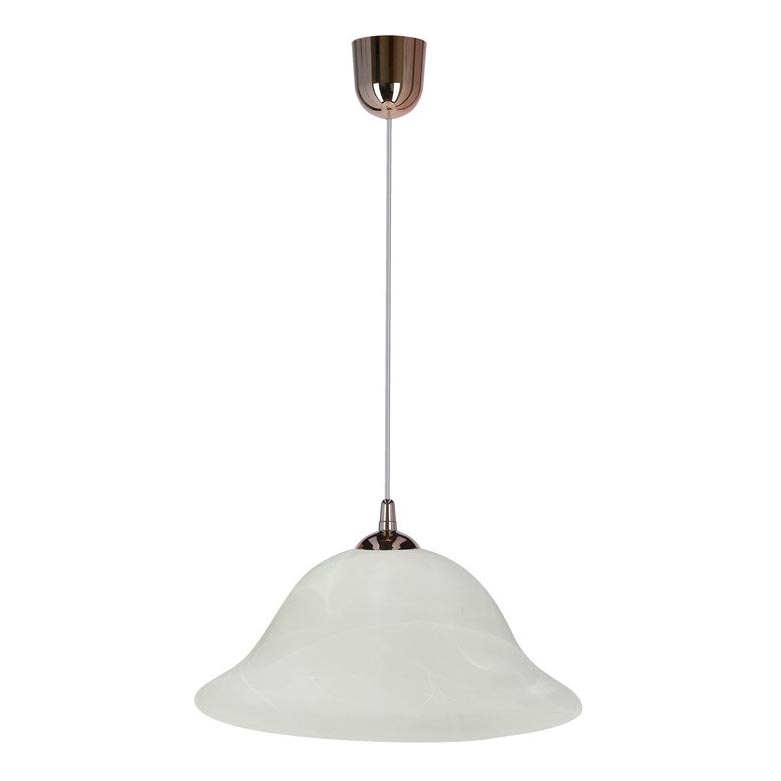 Hanglamp aan een koord VERA 1xE27/60W/230V koper/wit