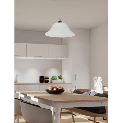 Hanglamp aan een koord VERA 1xE27/60W/230V koper/wit