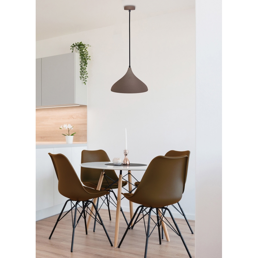 Hanglamp aan een koord VIBORG 1xE27/40W/230V bruin