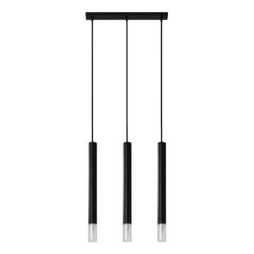 Hanglamp aan een koord VIZIER 3xG9/12W/230V zwart