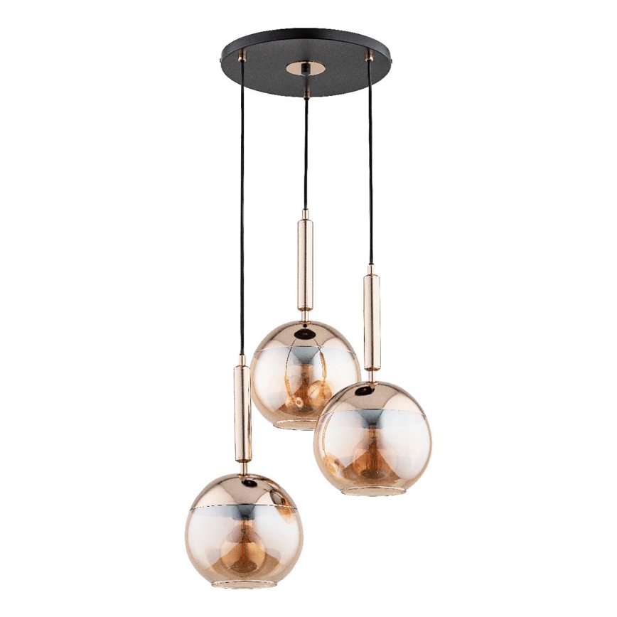 Hanglamp aan een koord VOLDA 3xE27/15W/230V diameter 52 cm messing