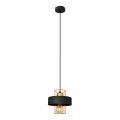 Hanglamp aan een koord VOLTA 1xE27/15W/230V zwart/gouden