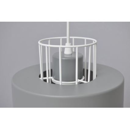 Hanglamp aan een koord VOLTA 3xE27/15W/230V diameter 42 cm grijs