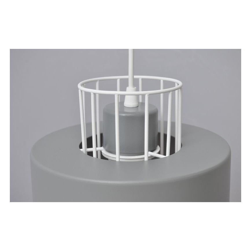Hanglamp aan een koord VOLTA 3xE27/15W/230V diameter 42 cm grijs