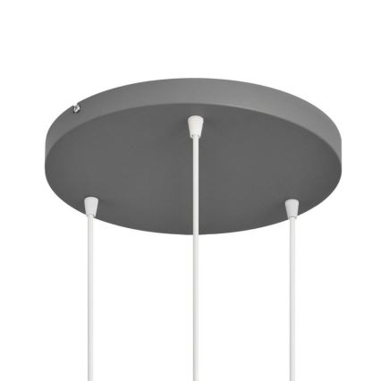 Hanglamp aan een koord VOLTA 3xE27/15W/230V diameter 42 cm grijs