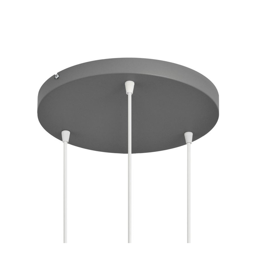 Hanglamp aan een koord VOLTA 3xE27/15W/230V diameter 42 cm grijs