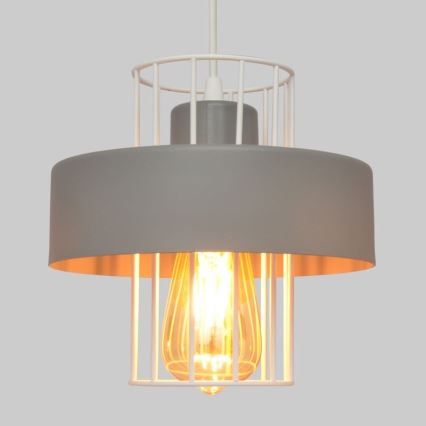 Hanglamp aan een koord VOLTA 3xE27/15W/230V grijs