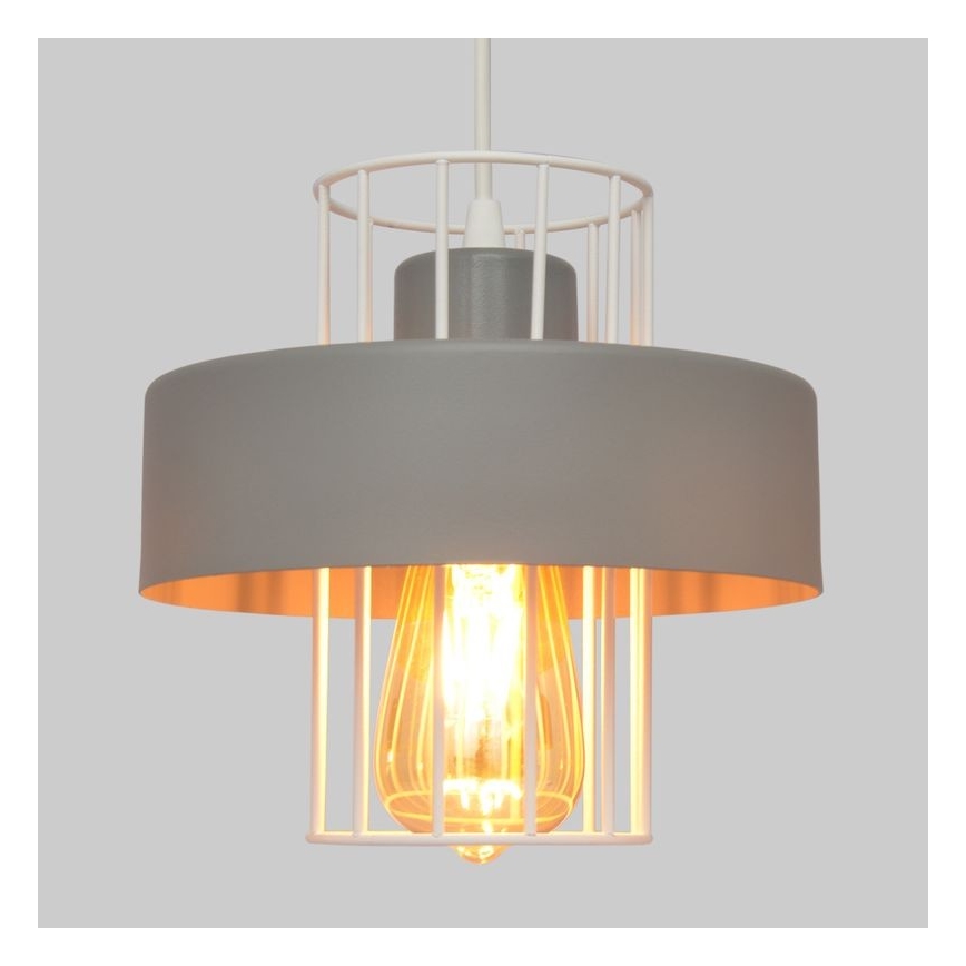Hanglamp aan een koord VOLTA 3xE27/15W/230V grijs