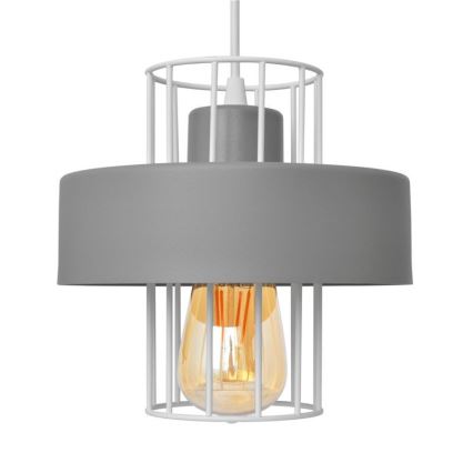 Hanglamp aan een koord VOLTA 3xE27/15W/230V grijs