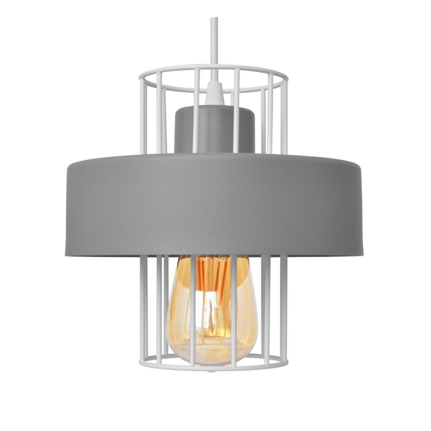 Hanglamp aan een koord VOLTA 3xE27/15W/230V grijs