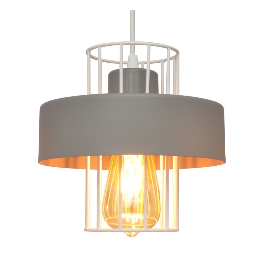 Hanglamp aan een koord VOLTA 3xE27/15W/230V grijs
