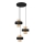 Hanglamp aan een koord VOLTA 3xE27/15W/230V zwart/goud