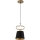 Hanglamp aan een koord VOLUTTO 1xE27/60W/230V zwart/koper