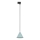 Hanglamp aan een koord voor 1-fase railsysteem CONO 1xE27/15W/230V zwart/mint