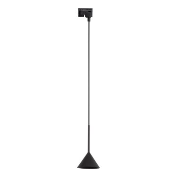 Hanglamp aan een koord voor 1-fase railsysteem CONO MINI 1xGU10/10W/230V zwart