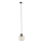 Hanglamp aan een koord voor 1-fase railsysteem CUBUS 1xE27/15W/230V zwart/gerookt beige