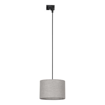 Hanglamp aan een koord voor 1-fase railsysteem TRACER 1xE27/15W/230V diameter 30 cm zwart/grijs
