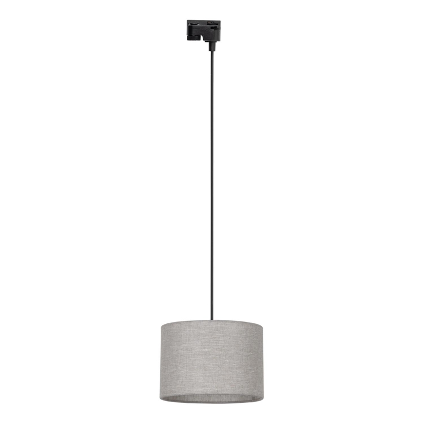 Hanglamp aan een koord voor 1-fase railsysteem TRACER 1xE27/15W/230V diameter 30 cm zwart/grijs