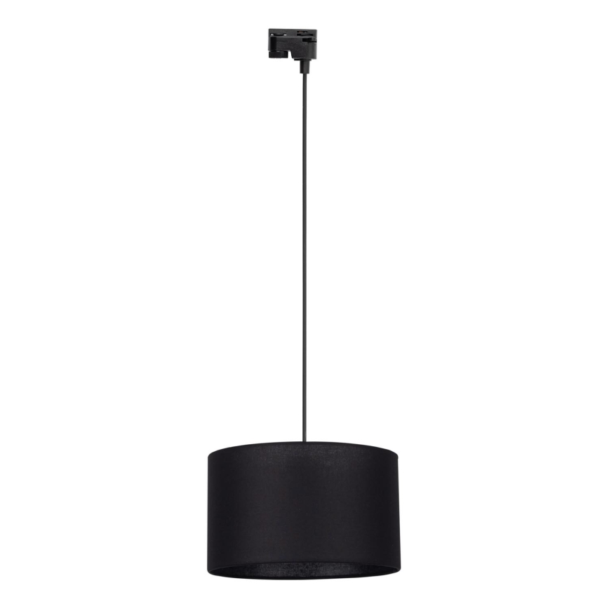 Hanglamp aan een koord voor 1-fase railsysteem TRACER 1xE27/15W/230V diameter 38 cm zwart
