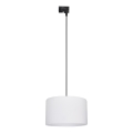 Hanglamp aan een koord voor 1-fase railsysteem TRACER 1xE27/15W/230V diameter 38 cm zwart/wit