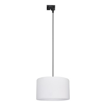 Hanglamp aan een koord voor 1-fase railsysteem TRACER 1xE27/15W/230V diameter 38 cm zwart/wit