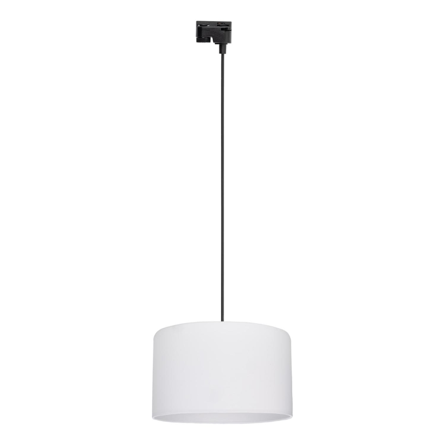 Hanglamp aan een koord voor 1-fase railsysteem TRACER 1xE27/15W/230V diameter 38 cm zwart/wit