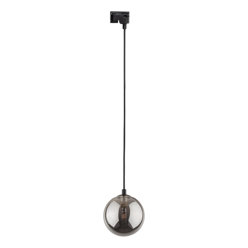 Hanglamp aan een koord voor 1-fase railsysteem TRACER 1xG9/8W/230V zwart/gerookt zwart