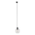Hanglamp aan een koord voor een 3-fase rail systeem CUBUS 1xE27/15W/230V zwart/doorzichtig
