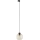 Hanglamp aan een koord voor een 3-fase rail systeem CUBUS 1xE27/15W/230V zwart/gerookt beige