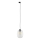 Hanglamp aan een koord voor een 3-fase rail systeem ELIO 1xE27/15W/230V zwart/doorzichtig