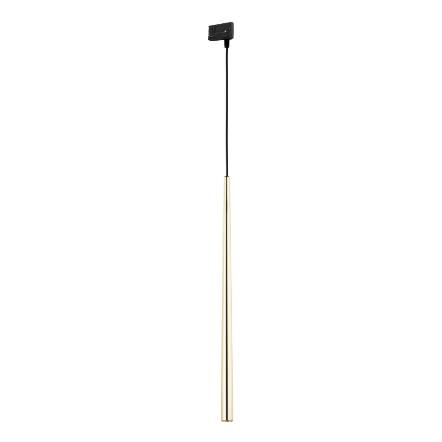 Hanglamp aan een koord voor een 3-fase rail systeem PIANO 1xG9/8W/230V goud/zwart