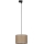 Hanglamp aan een koord voor een 3-fase rail systeem TRACER 1xE27/15W/230V diameter 30 cm zwart/bruin