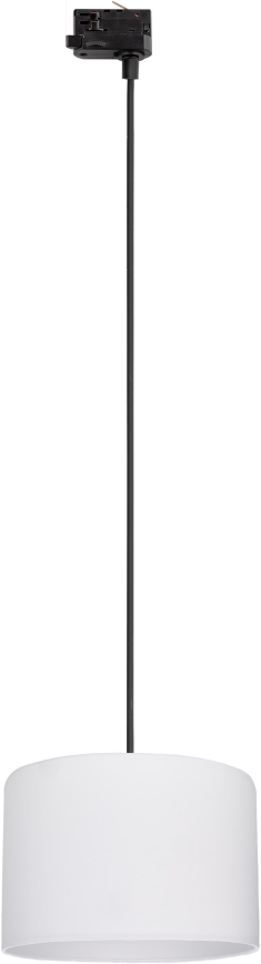 Hanglamp aan een koord voor een 3-fase rail systeem TRACER 1xE27/15W/230V diameter 30 cm zwart/wit