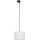 Hanglamp aan een koord voor een 3-fase rail systeem TRACER 1xE27/15W/230V diameter 30 cm zwart/wit