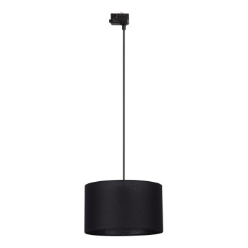 Hanglamp aan een koord voor een 3-fase rail systeem TRACER 1xE27/15W/230V diameter 38 cm zwart