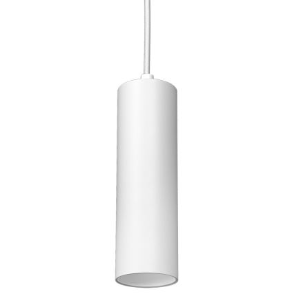 Hanglamp aan een koord voor een Rail Systeem PIPE 1xGU10/25W/230V wit