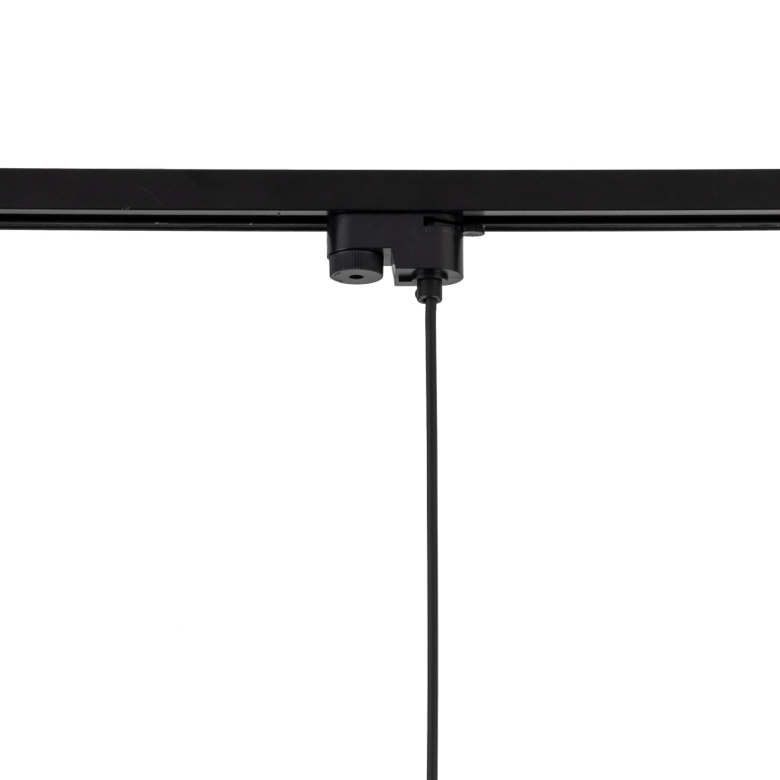 Hanglamp aan een koord voor 1-fase railsysteem TRACER 1xE27/15W/230V diameter 38 cm zwart/bruin
